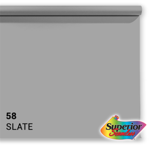 Superior Background Paper 58 Slate Grey 2.72 x 11m
