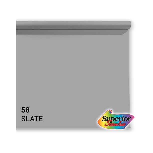 Superior Background Paper 58 Slate Grey 2.72 x 11m
