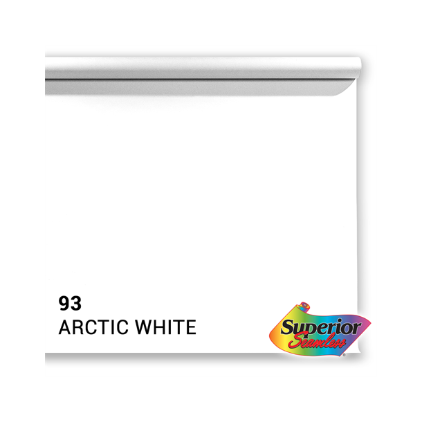 Superior Background Paper 93 Arctic White 2.72 x 11m