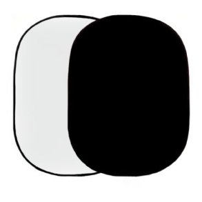 Falcon Eyes Stofbaggrund R-1482WB - 148x200cm Sort/Hvid