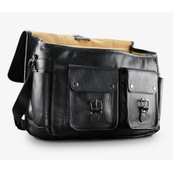 Paul Marius Le Reporter Black - Ldertaske