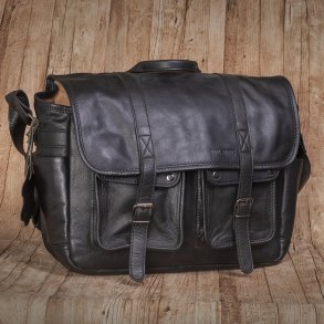 Paul Marius Le Reporter Black - Ldertaske